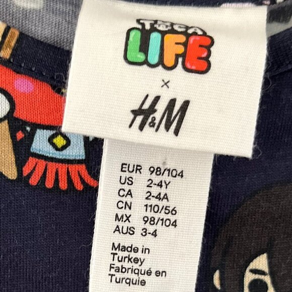 Toca Boca Life Collab Character Girls Video Game Jersey Dress Sz 2-4Y - Picture 3 of 6